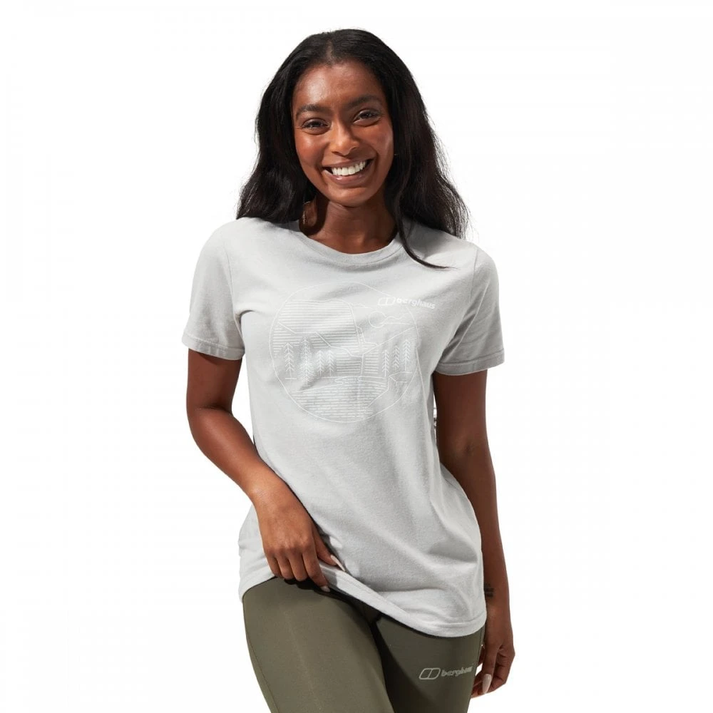 Berghaus Womens Linear Landscape Short Sleeve Tee 1 Berghaus Womens Linear Landscape Short Sleeve Tee