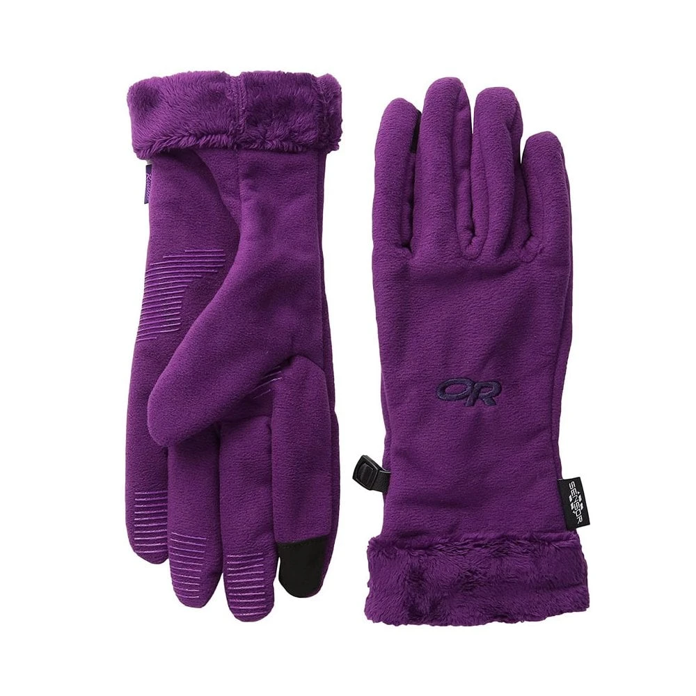 Outdoor Research Womens Fuzzy Gloves 2 Outdoor Research Womens Fuzzy Gloves - Image 2